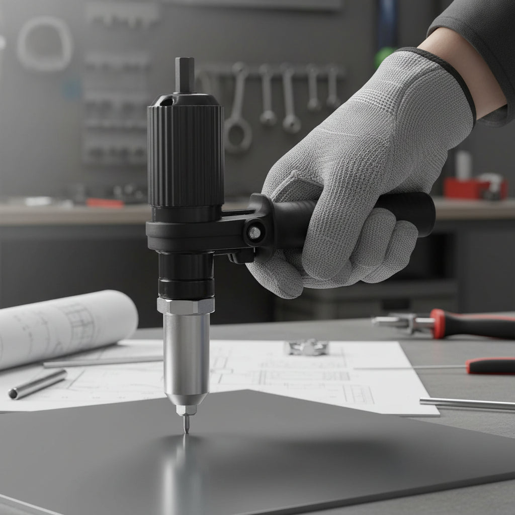 Kit Adaptador de Rebitadeira para Furadeira com Bicos Intercambiáveis