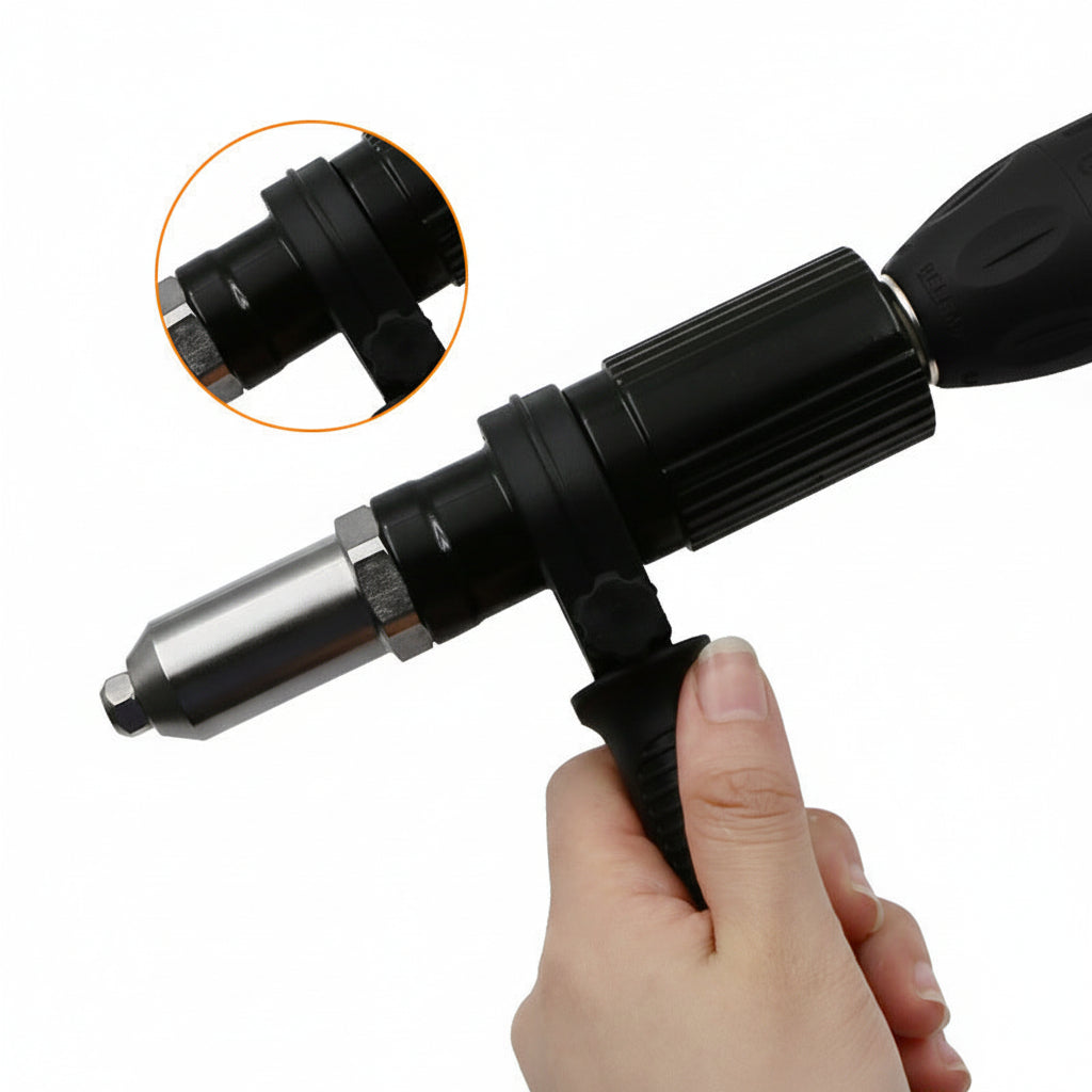 Kit Adaptador de Rebitadeira para Furadeira com Bicos Intercambiáveis