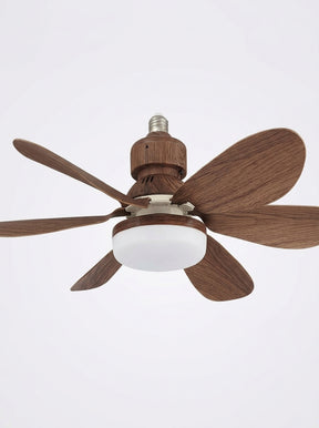 Ventilador de teto com luminária tipo soquete