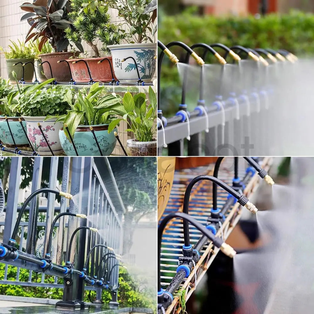 Sistema de Irrigação para Jardim e Varanda – Bicos Aspersores 360°, Automático e Sem Necessidade de Energia