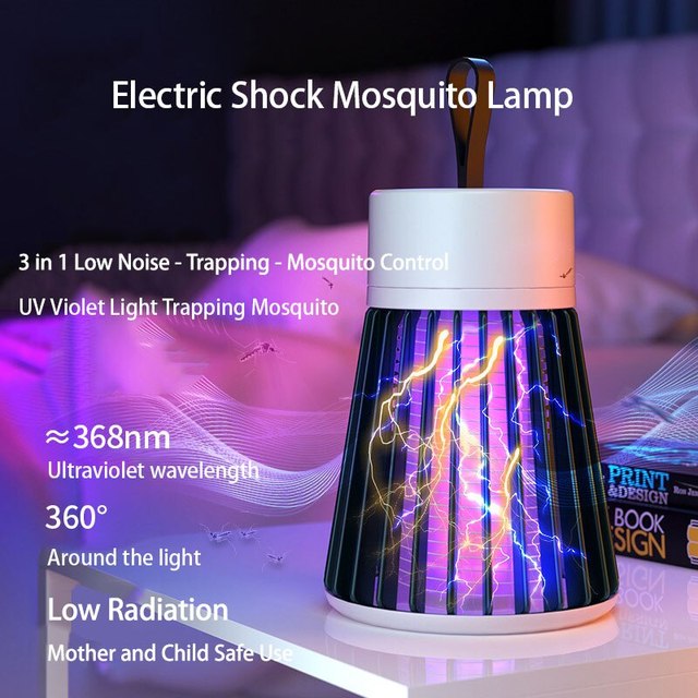 Lâmpada mata-mosquito elétrica com luz UV