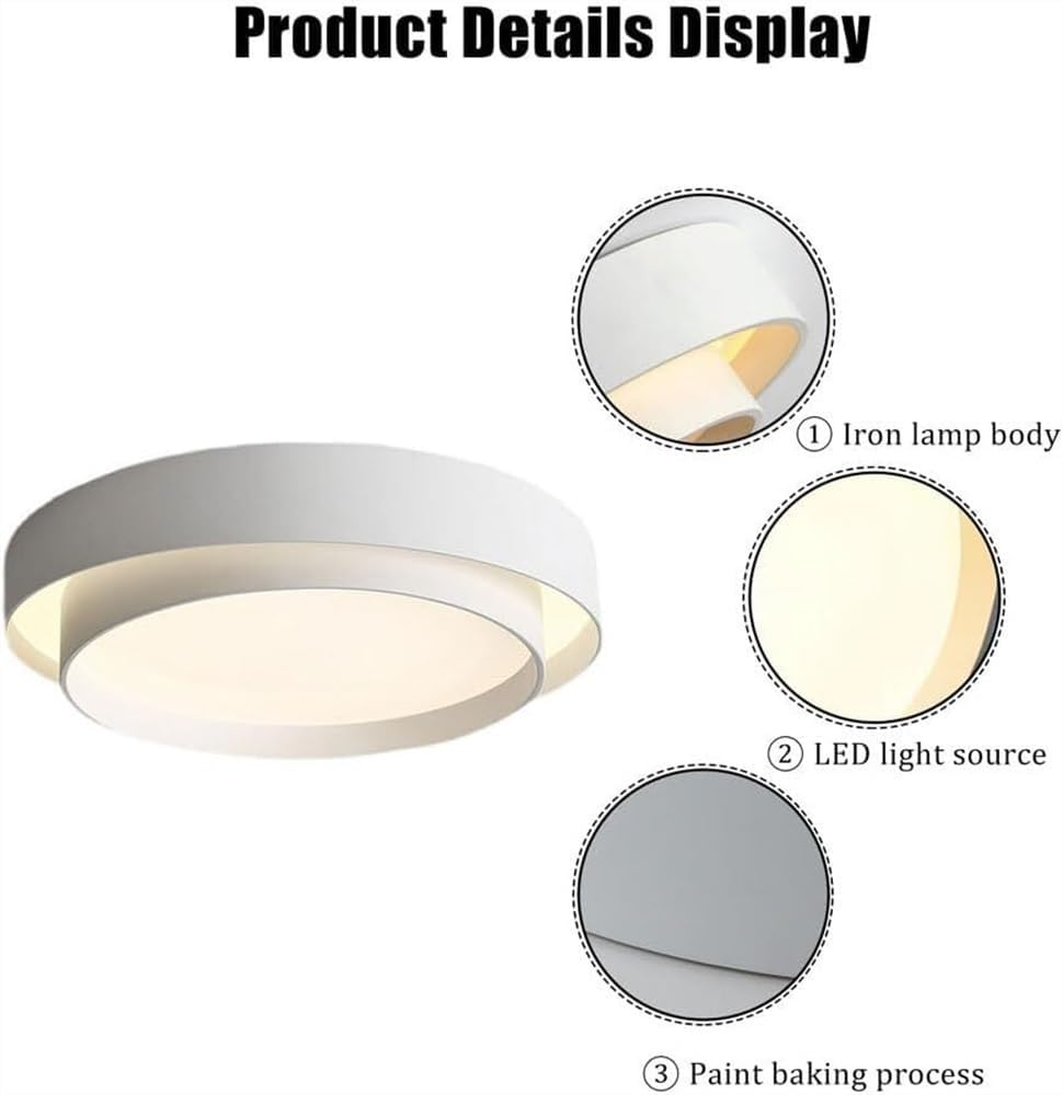 Nordic Round LED Ceiling Light | Modern Minimalist Design
