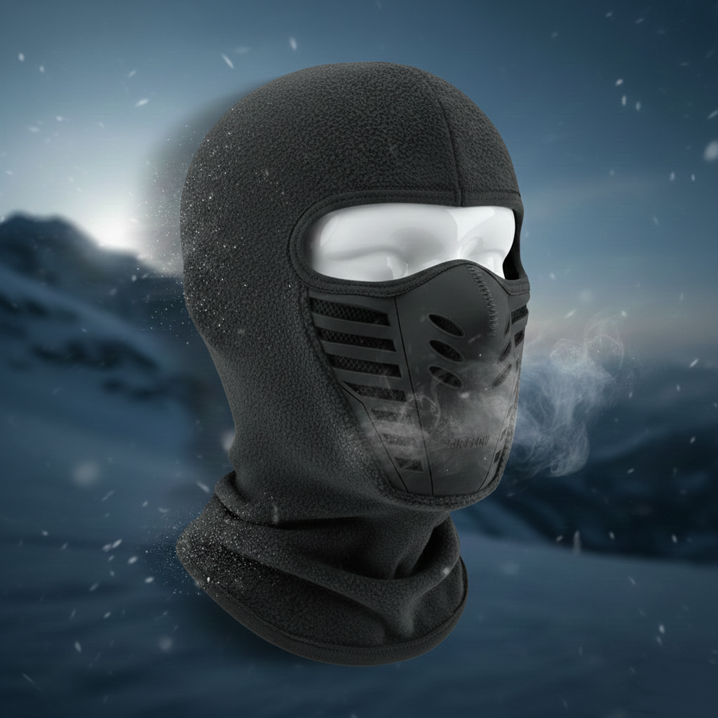 Máscara Facial de Inverno Térmica Corta-Vento de Cobertura Total para Esportes ao Ar Livre