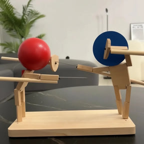 Jogo de Festa Duelo de Espadas de Balão de Madeira Brincadeira Ativa em Ambiente Interno