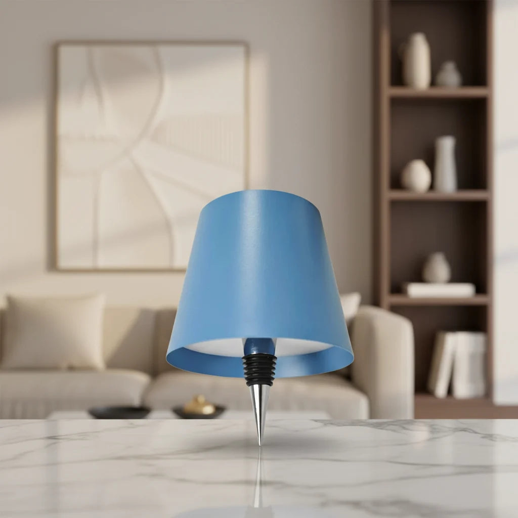 Luminária de Mesa em Formato de Garrafa LED Luz Noturna Decorativa Luminária de Ambiente para Mesa
