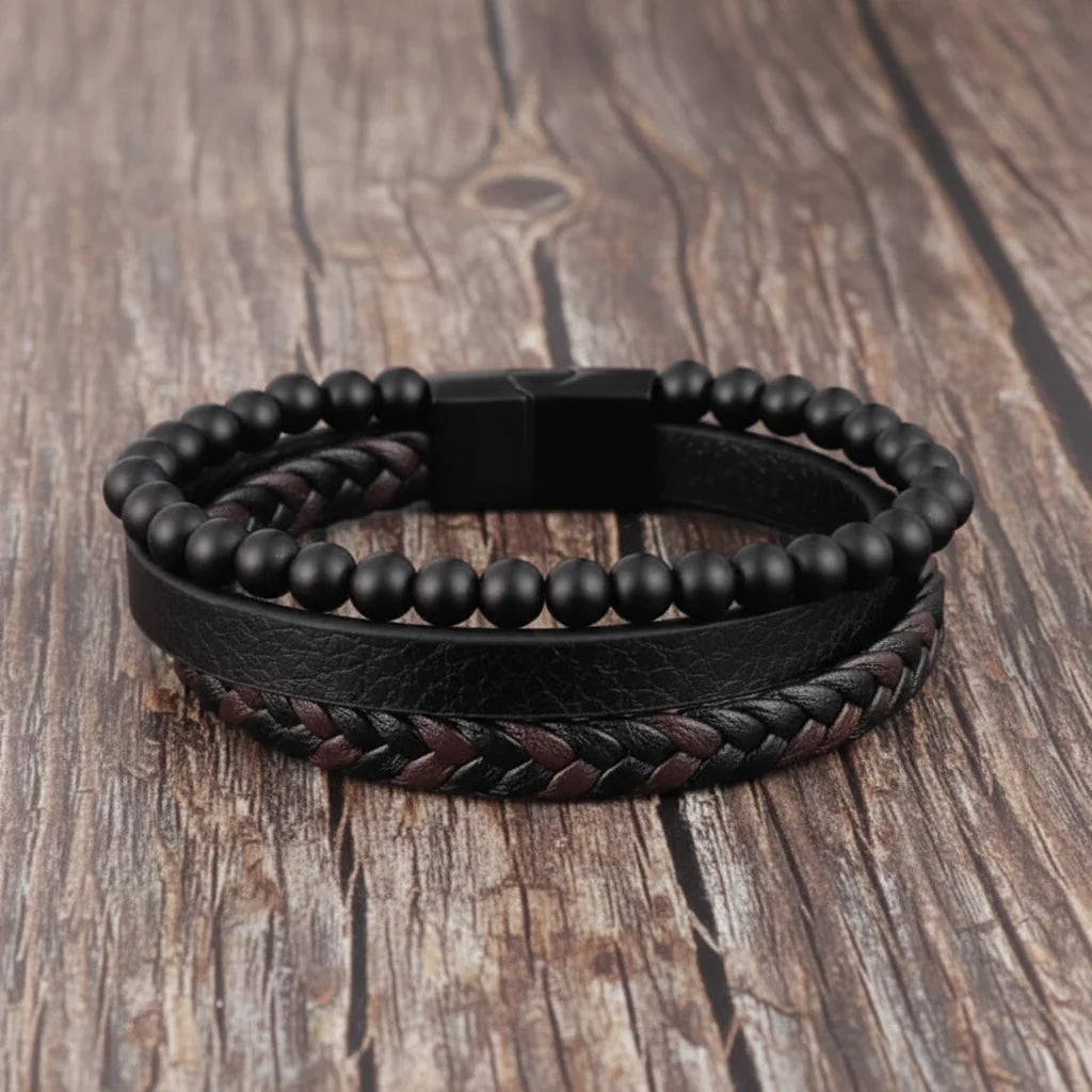 Pulseira de Pedras Naturais para Apoio à Atenção Plena