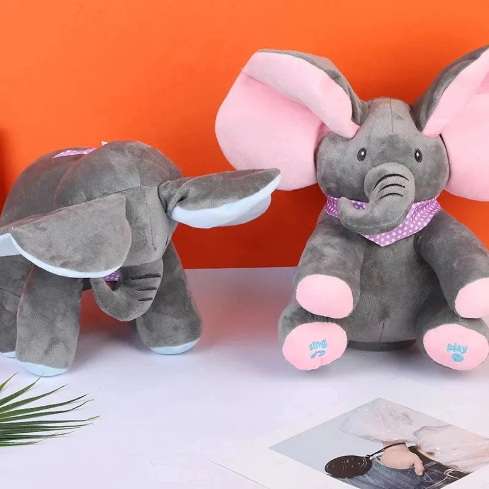 Brinquedo de Bebê Elefante Interativo Musical para Hora de Bruços