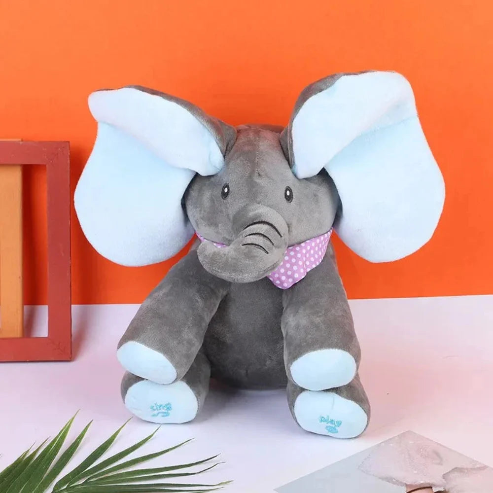 Brinquedo de Bebê Elefante Interativo Musical para Hora de Bruços
