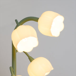 Luminária de Mesa Bell Orchid | Iluminação Floral Elegante para Interiores