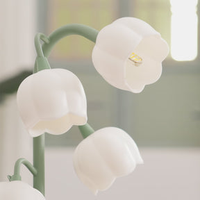Luminária de Mesa Bell Orchid | Iluminação Floral Elegante para Interiores