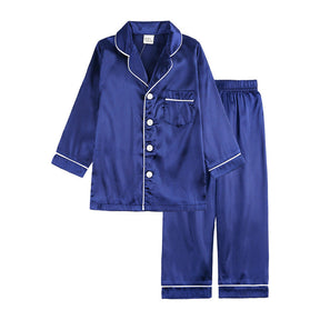 Conjunto de Pijama Infantil com Camisa de Botão e Calça