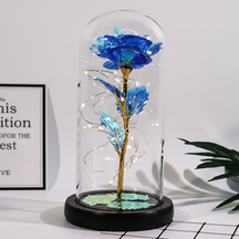 Presente de Dia das Mães: Rosa em Cúpula de Vidro para Decoração