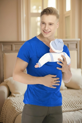 Camiseta Canguru Porta-Bebê Estilo Wrap para Mãos Livres