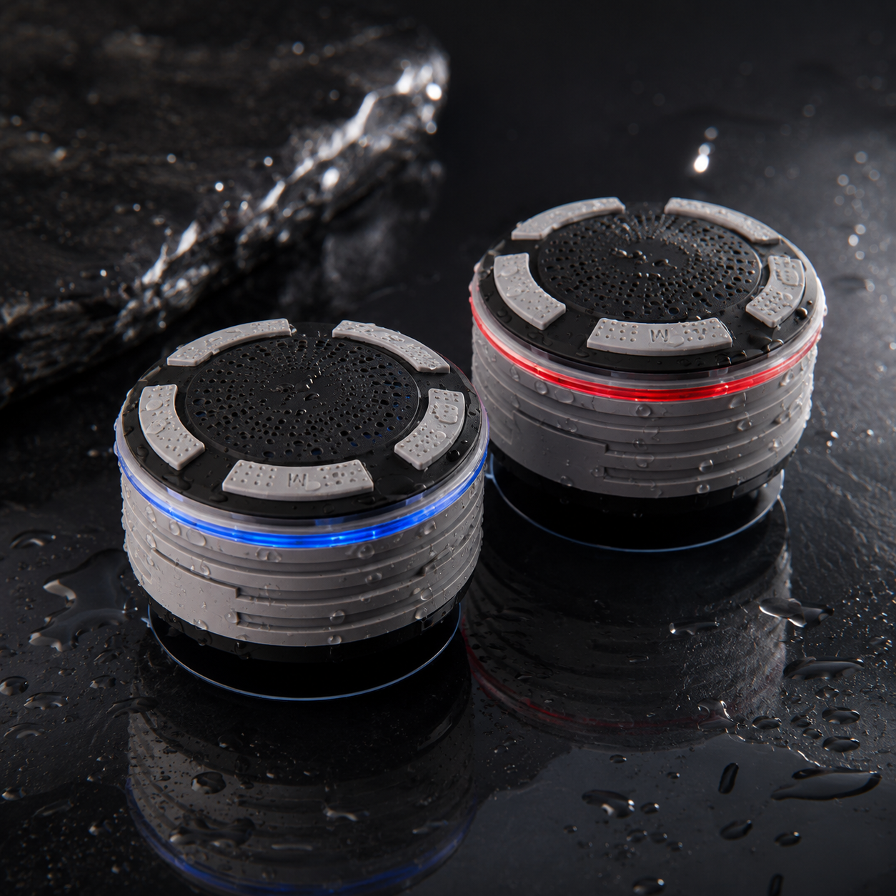 Alto-falantes Bluetooth para Chuveiro com Design Sem Fio à Prova d'Água