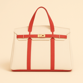 Bolsa Shopper de Lona Premium – Detalhes em Aço Reforçado, Durável e Elegante