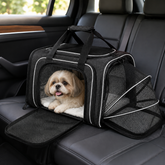 Bolsa de Transporte para Pets com Rede Respirável e Extensível para Viagens sem Estresse