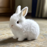 Bunny Toy Home Decor Lifelike Sitting Display Figurine