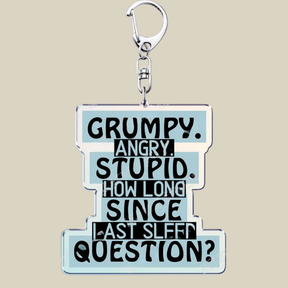 Bunnycat Keychain Funny Acrylic Charm Cute Cartoon Key Ring Gift