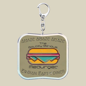 Bunnycat Keychain Funny Acrylic Charm Cute Cartoon Key Ring Gift