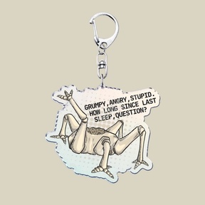 Bunnycat Keychain Funny Acrylic Charm Cute Cartoon Key Ring Gift