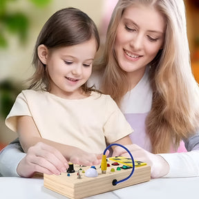 Brinquedo Sensorial Busy Board Painel de Atividades em Madeira Brinquedo Educativo para Crianças