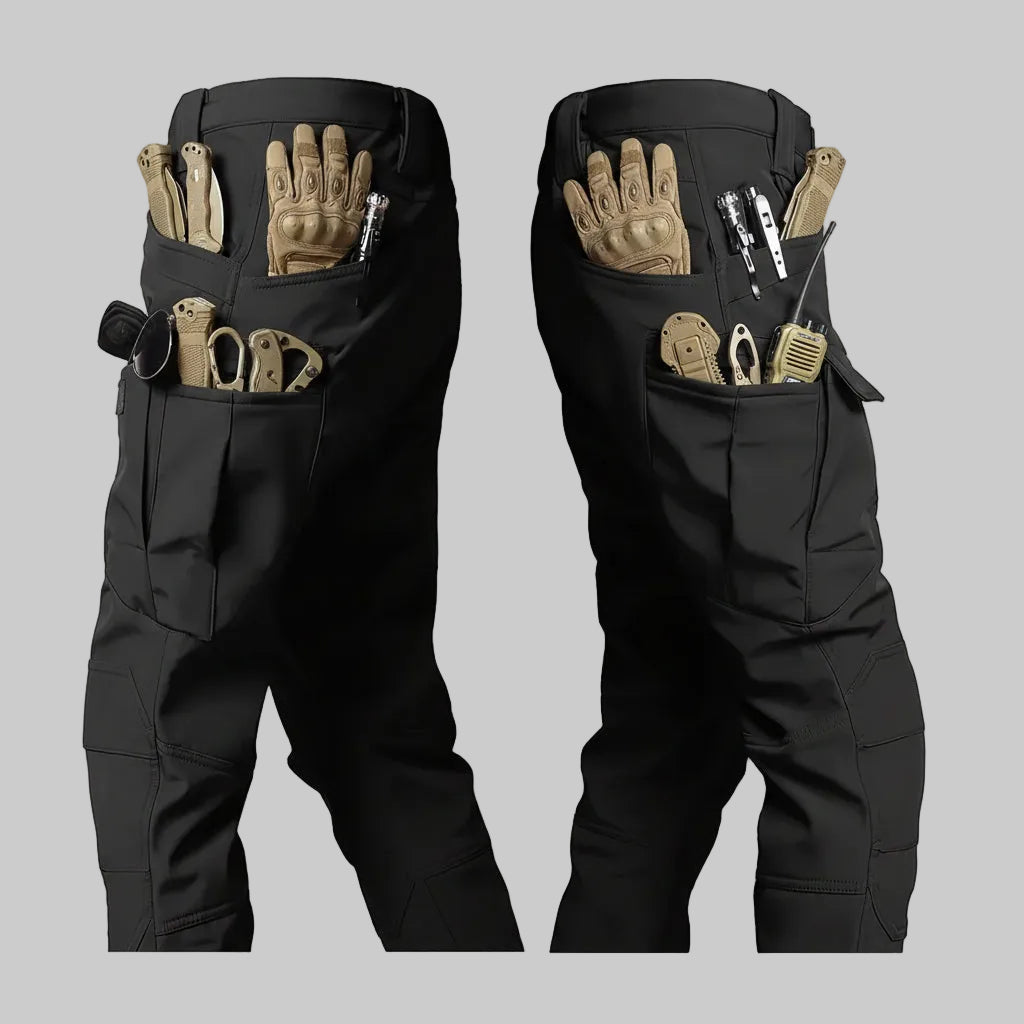 Tactical Pants Fleece Lined Cargo Pocket Casual Outdoor Pants