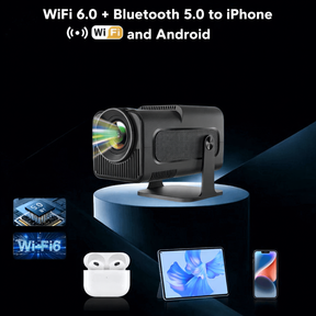 Miniprojetor Smart 4K Portátil para Home Theater