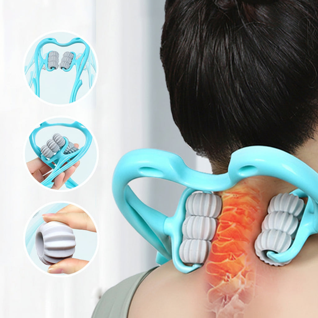 Massageador Cervical Ergonômico Manual para Pescoço e Ombros