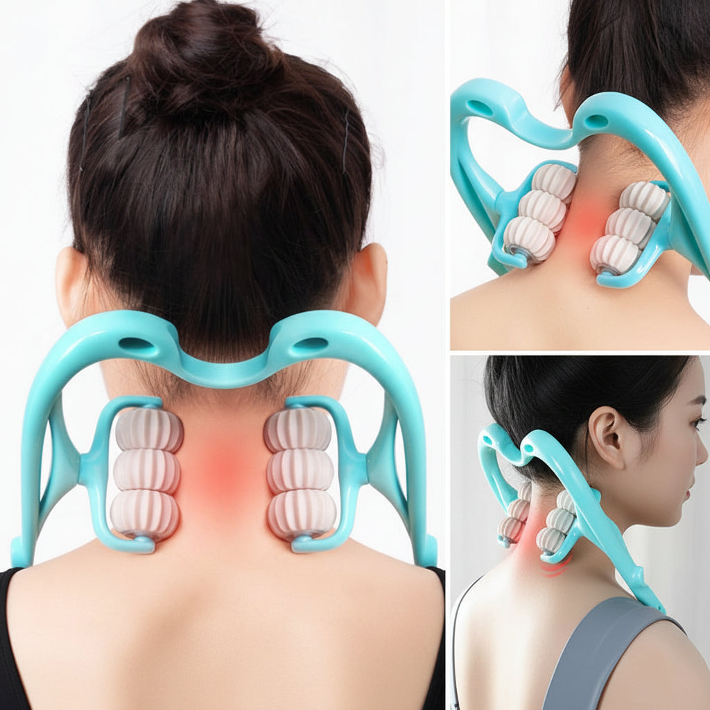 Massageador Cervical Ergonômico Manual para Pescoço e Ombros
