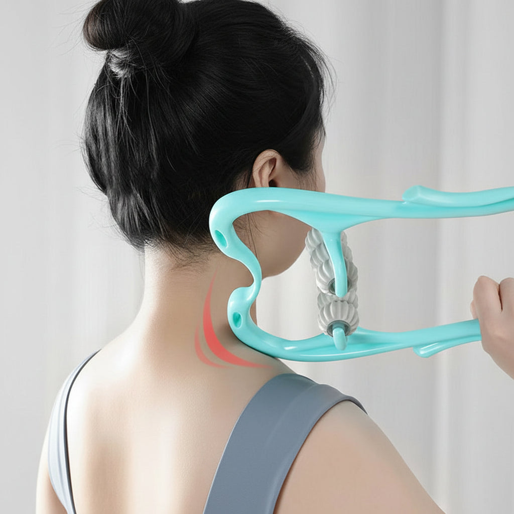 Massageador Cervical Ergonômico Manual para Pescoço e Ombros