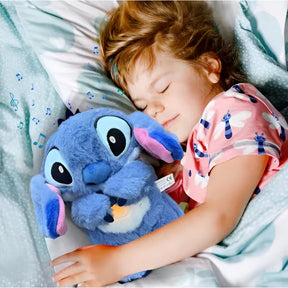 Brinquedo de Pelúcia Infantil com Luz de Respiração Relaxante