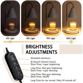 Candle Lamp Electric Wax Melting Table Light