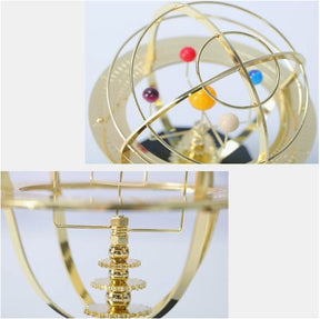 Brass Orrery Solar System Model – Handcrafted Mechanical 5 Planets