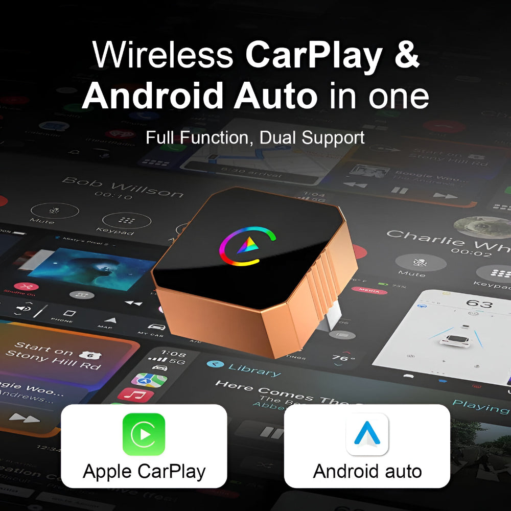 Adaptador Wireless para CarPlay Mini Dispositivo de Conectividade USB Auto