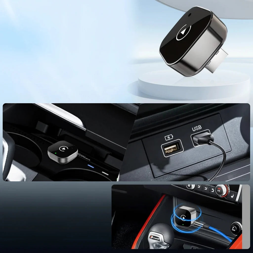 Adaptador CarPlay Sem Fio para Android Auto Dongle USB Plug and Play