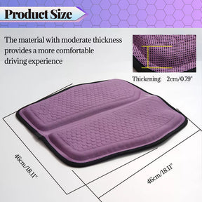 Almofada de Assento para Carro com Gel Refrescante Respirável - Universal e Multifuncional, Proporciona Alívio de Pressão para Dores nas Costas e no Cóccix