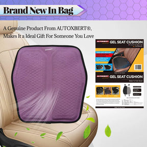 Almofada de Assento para Carro com Gel Refrescante Respirável - Universal e Multifuncional, Proporciona Alívio de Pressão para Dores nas Costas e no Cóccix