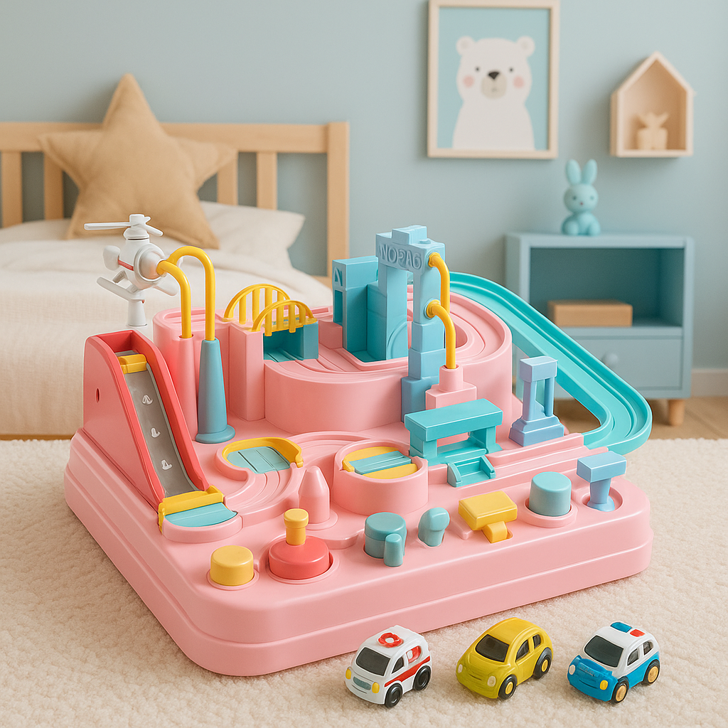 Brinquedo de Pista de Carros City Adventure Puzzle Game