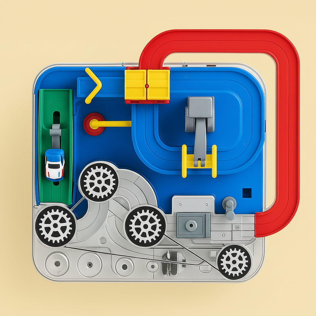 Brinquedo de Pista de Carros City Adventure Puzzle Game