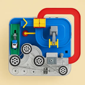 Brinquedo de Pista de Carros City Adventure Puzzle Game