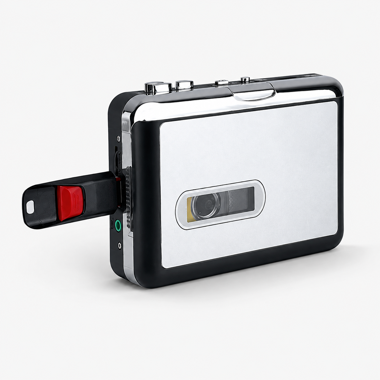 Conversor de Fitas Cassete USB Portátil Automático