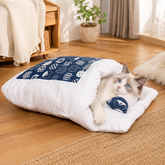 Cama para Gato Saco de Dormir para Pet Design de Caverna Aconchegante para Ambientes Internos