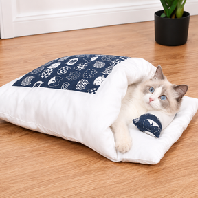 Cama para Gato Saco de Dormir para Pet Design de Caverna Aconchegante para Ambientes Internos
