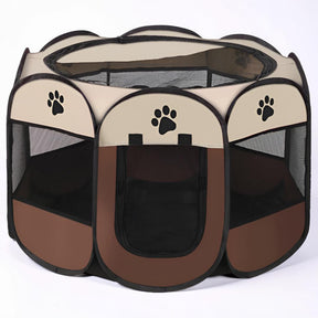 Cat Playpen Foldable Mesh Portable Pet Tent