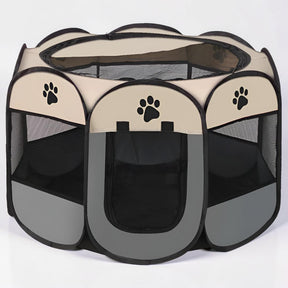 Cat Playpen Foldable Mesh Portable Pet Tent