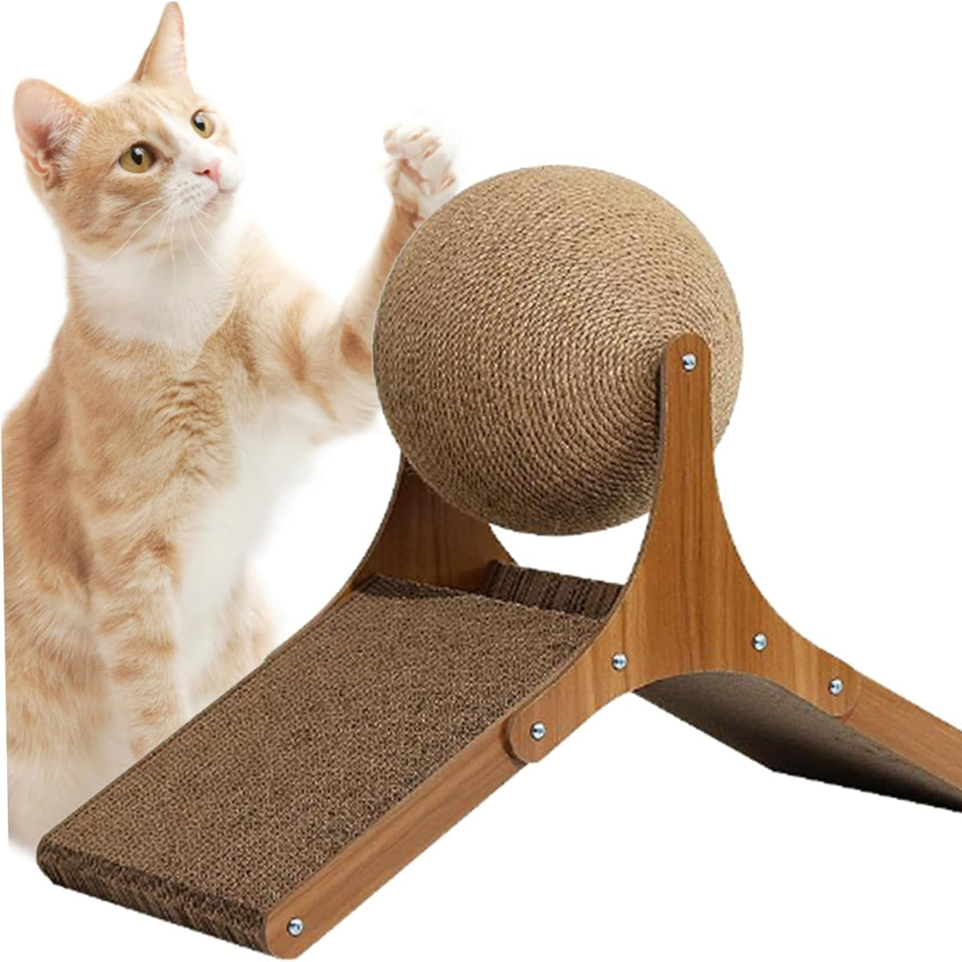 Brinquedo Interativo de Escalada Bola Arranhador para Gatos
