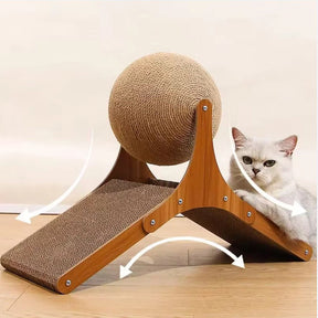Brinquedo Interativo de Escalada Bola Arranhador para Gatos