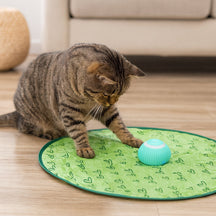 Tapete de Brinquedo Interativo para Gatos com Conjunto de Bola de Perseguição