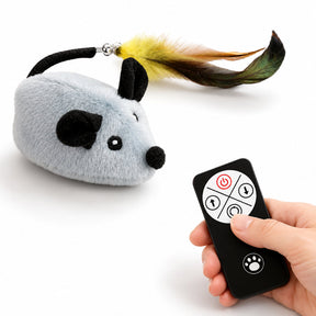 Brinquedo Interativo para Gatos Rato de Controle Remoto para Perseguição