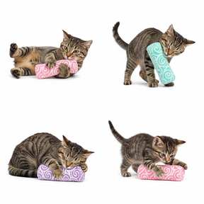 Cat Toy Catnip Pillow Plush Interactive Chew Kick Toy Cats